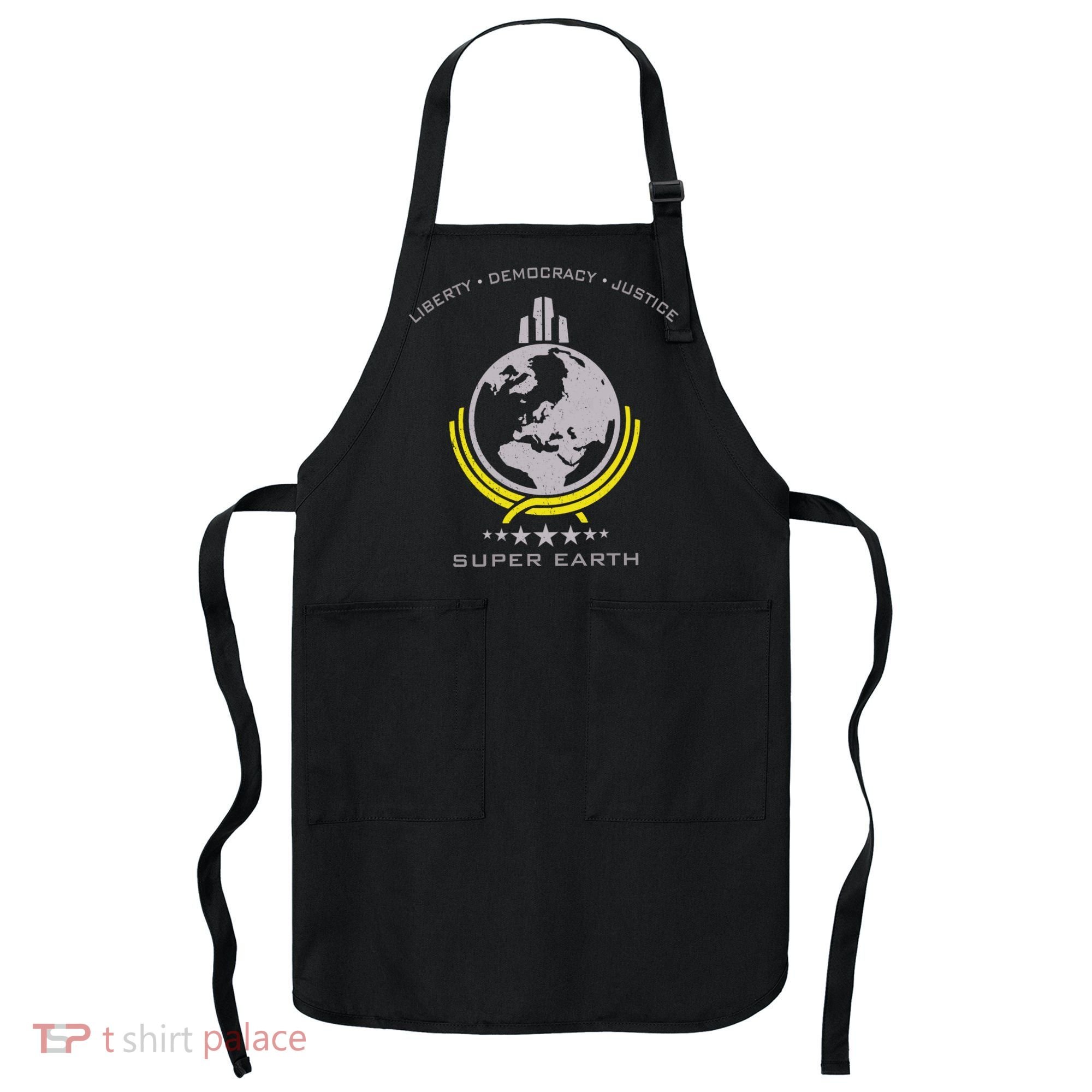 Super Earth Diving Into Hell For Liberty Apron