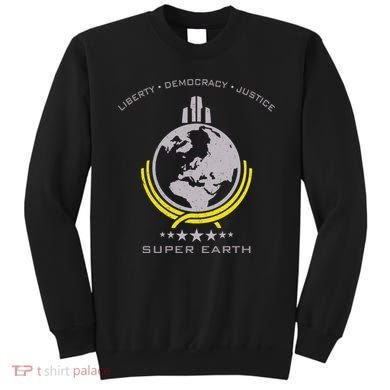 Super Earth Diving Into Hell For Liberty Sweatshirt