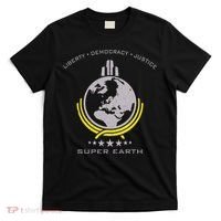 Super Earth Diving Into Hell For Liberty T-Shirt thumb 0