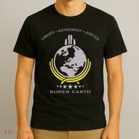 Super Earth Diving Into Hell For Liberty T-Shirt thumb 3