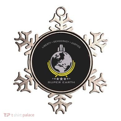 Super Earth Diving Into Hell For Liberty Ornament