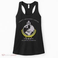 Super Earth Diving Into Hell For Liberty Women's Tank Top thumb 0