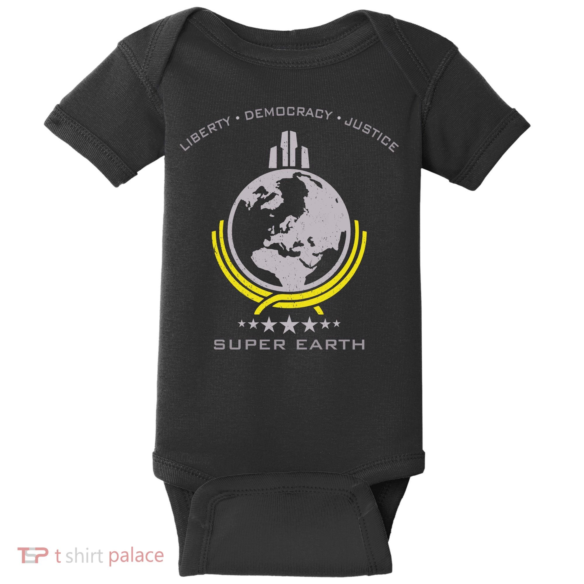 Super Earth Diving Into Hell For Liberty Baby Bodysuit