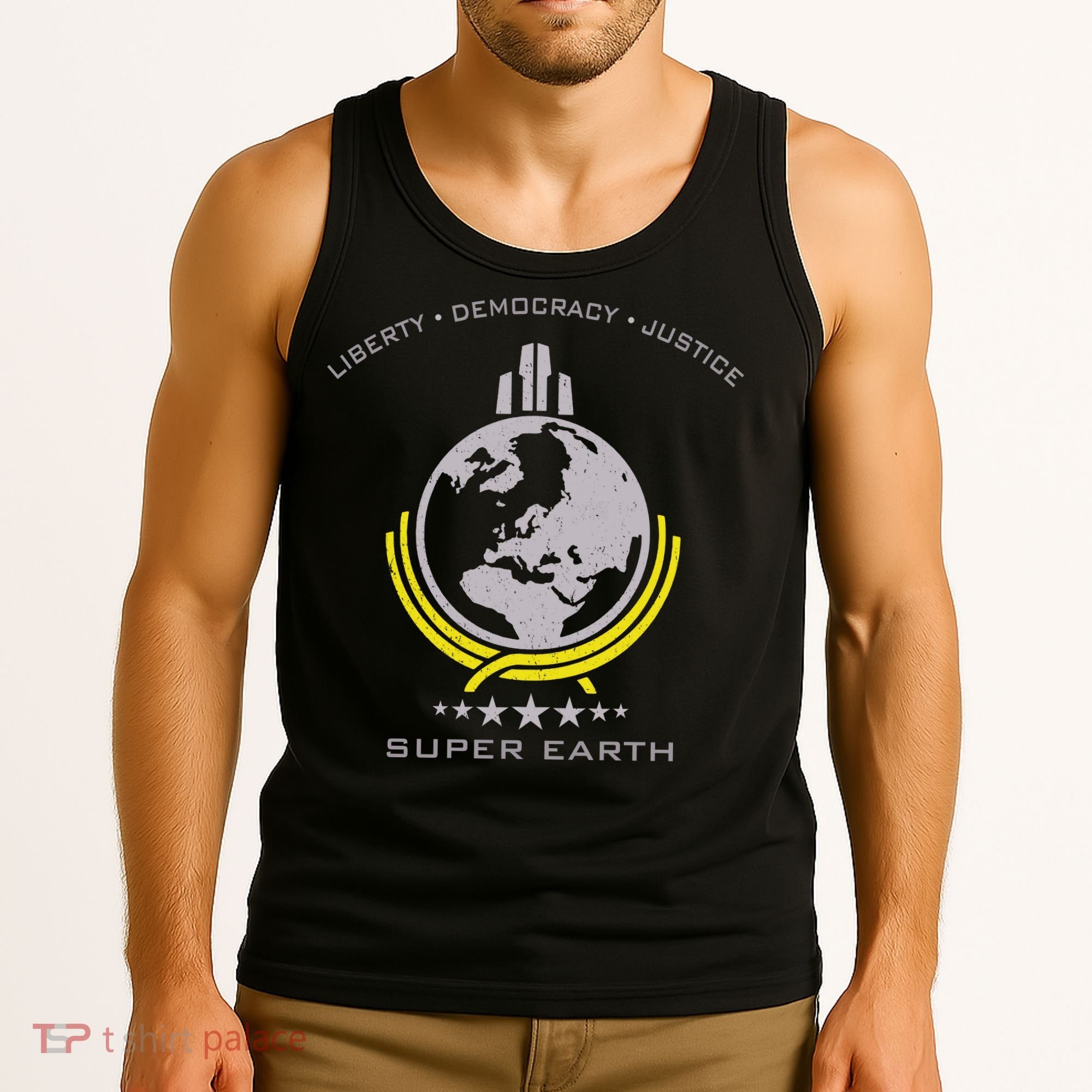 Super Earth Diving Into Hell For Liberty Tank Top