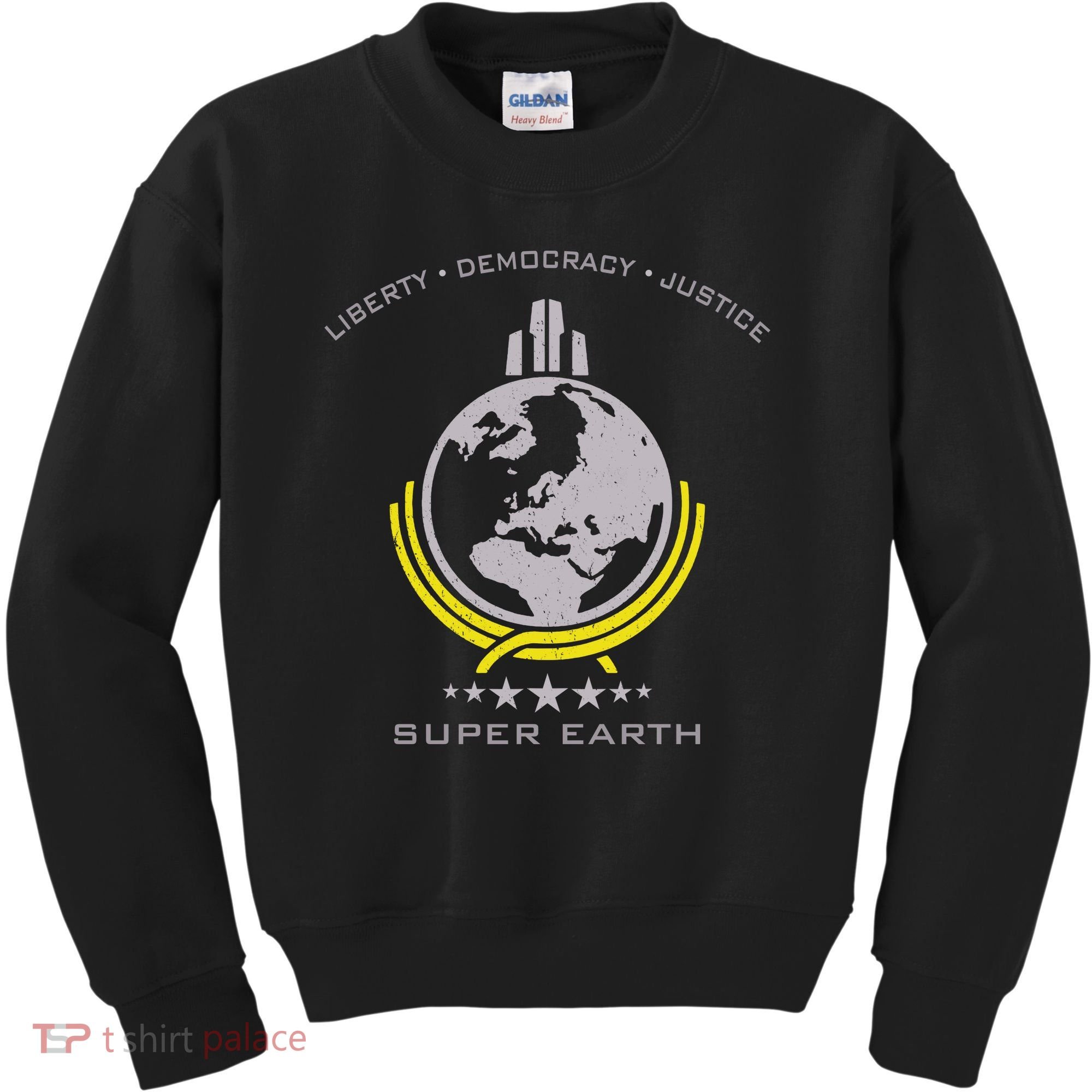 Super Earth Diving Into Hell For Liberty Kids Sweatshirt