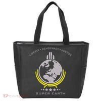 Super Earth Diving Into Hell For Liberty Tote Bag thumb 0
