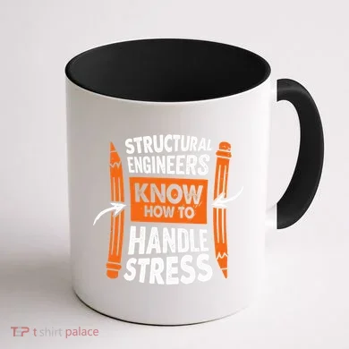 Structural Engineering Design For A Civil Engineer Coffee Mug back