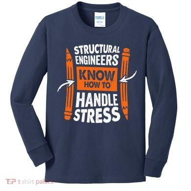 Structural Engineering Design For A Civil Engineer Kids Long Sleeve Shirt