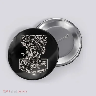 Skeleton Expensive Difficult And Talks Back Button