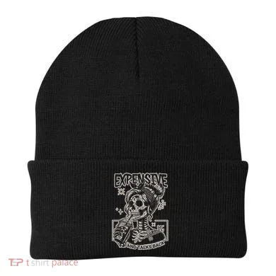 Skeleton Expensive Difficult And Talks Back Beanie