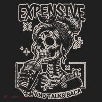 Skeleton Expensive Difficult And Talks Back Beanie thumb 2