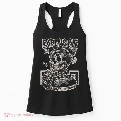 Skeleton Expensive Difficult And Talks Back Women's Tank Top