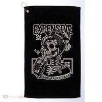 Skeleton Expensive Difficult And Talks Back Golf Towel thumb 0