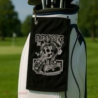 Skeleton Expensive Difficult And Talks Back Golf Towel thumb 2