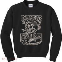 Skeleton Expensive Difficult And Talks Back Kids Sweatshirt thumb 0