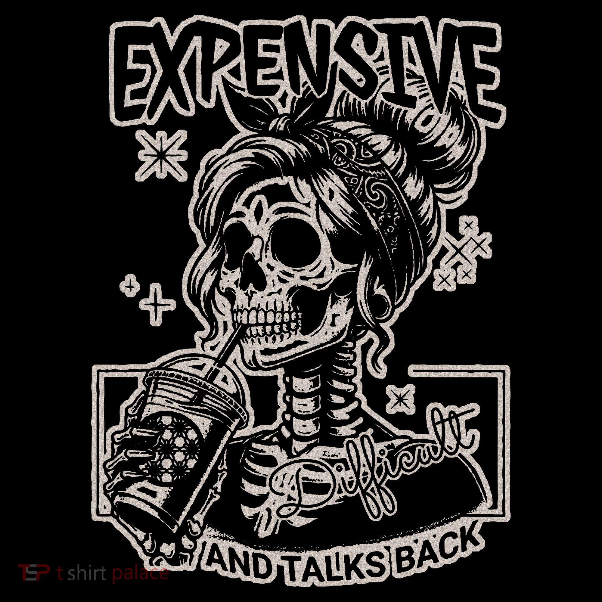 Skeleton Expensive Difficult And Talks Back Kids Sweatshirt