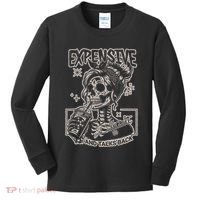 Skeleton Expensive Difficult And Talks Back Kids Long Sleeve Shirt thumb 0