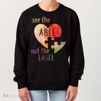 See The Able Not The Label Autism Women's Sweatshirt thumb 0