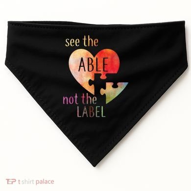 See The Able Not The Label Autism USA-Made Doggie Bandana