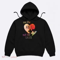 See The Able Not The Label Autism Hoodie thumb 0