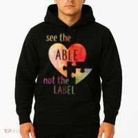 See The Able Not The Label Autism Hoodie thumb 2