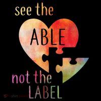 See The Able Not The Label Autism Long Sleeve Shirt thumb 2