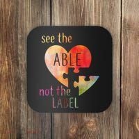 See The Able Not The Label Autism Coaster thumb 0