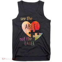 See The Able Not The Label Autism Tank Top thumb 0