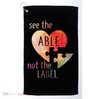 See The Able Not The Label Autism Golf Towel thumb 0