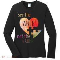 See The Able Not The Label Autism Women's Long Sleeve Shirt thumb 0
