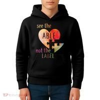 See The Able Not The Label Autism Kids Hoodie thumb 4