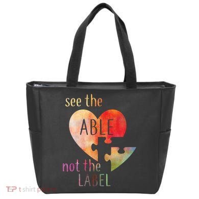 See The Able Not The Label Autism Tote Bag