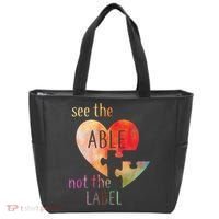 See The Able Not The Label Autism Tote Bag thumb 0