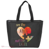 See The Able Not The Label Autism Tote Bag thumb 0