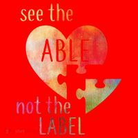 See The Able Not The Label Autism Santa Hat thumb 1