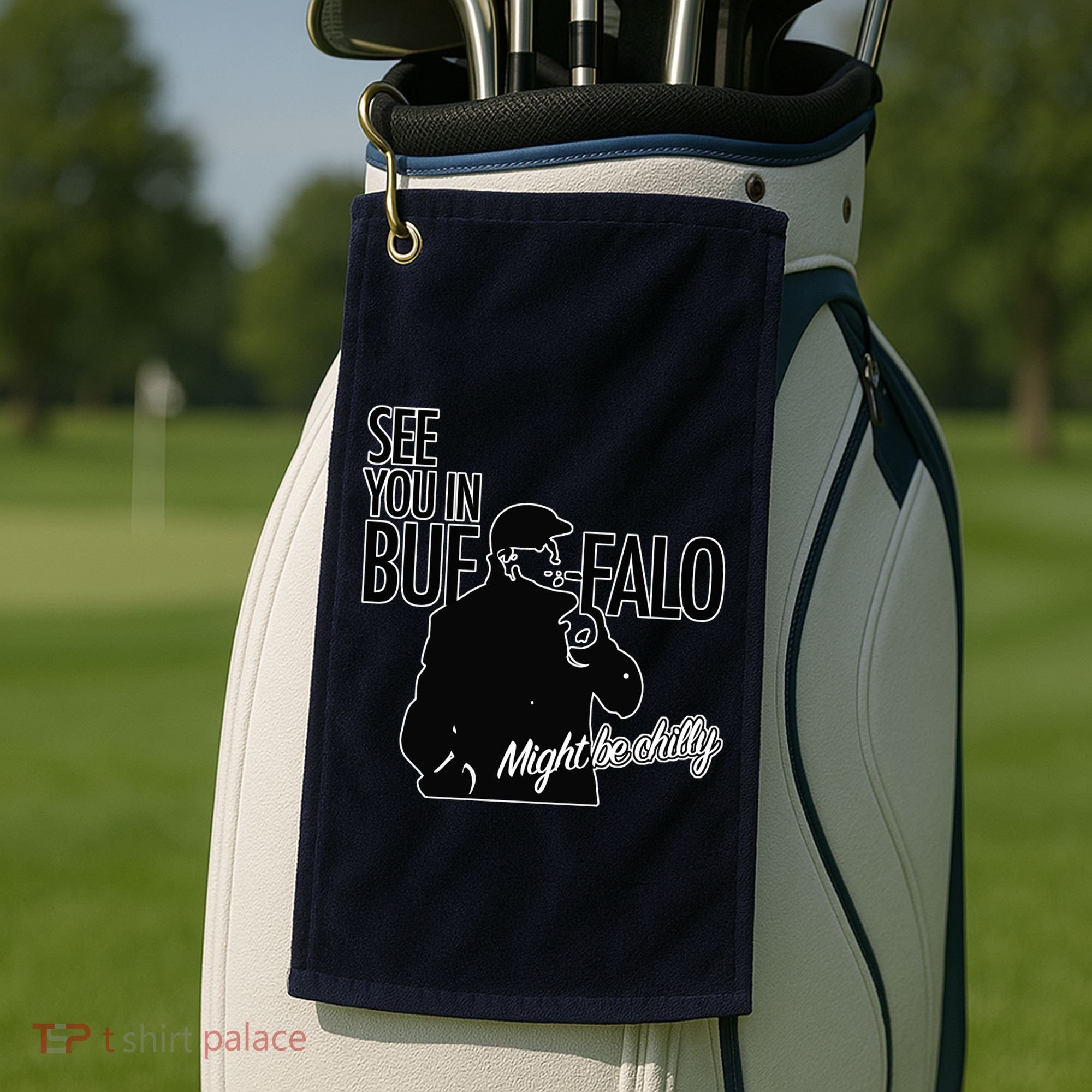 See You In Buffalo Might Be Chilly Golf Towel