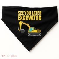 See You Later Excavator USA-Made Doggie Bandana thumb 0