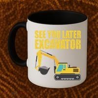 See You Later Excavator Coffee Mug thumb 2