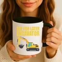 See You Later Excavator Coffee Mug thumb 3