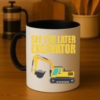 See You Later Excavator Coffee Mug thumb 4