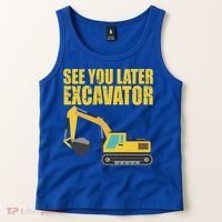 See You Later Excavator Tank Top thumb 2