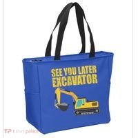 See You Later Excavator Tote Bag thumb 2