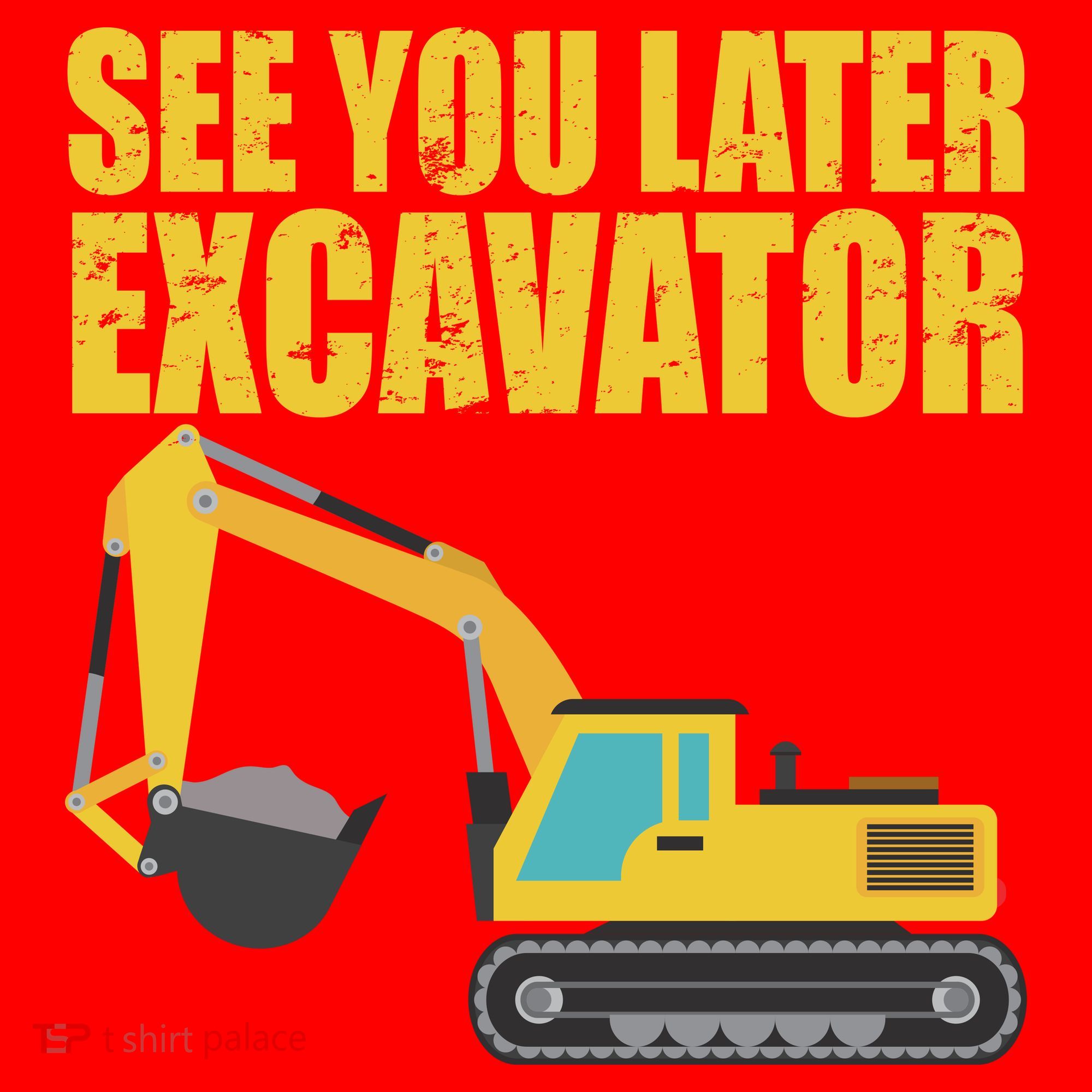 See You Later Excavator Santa Hat