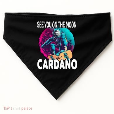See You On the Moon Cardano USA-Made Doggie Bandana