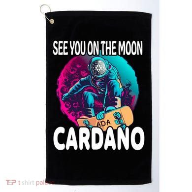 See You On the Moon Cardano Golf Towel
