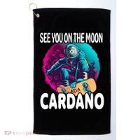 See You On the Moon Cardano Golf Towel thumb 0