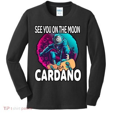 See You On the Moon Cardano Kids Long Sleeve Shirt