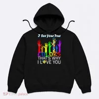 See Your True Colors Autism Puzzle Hands Hoodie thumb 0