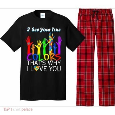 See Your True Colors Autism Puzzle Hands Pajama Set