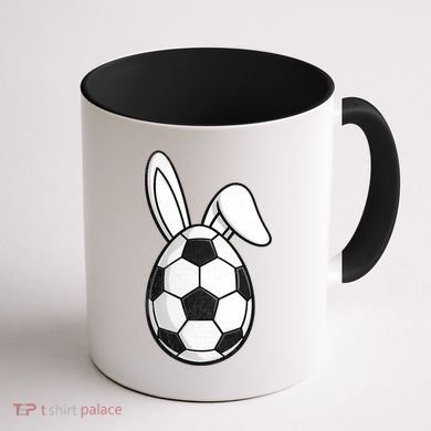 Soccer Easter Egg Coffee Mug back